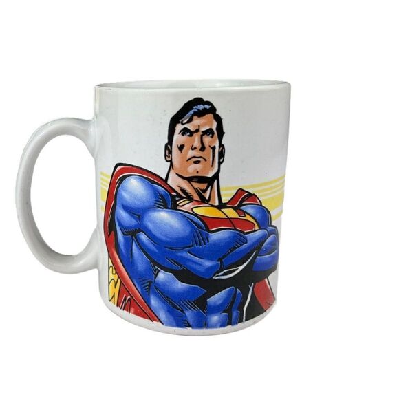 Superman DC Comics 12 oz Coffee Mug Superhero Man of Steel - Picture 2 of 5